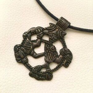 Vintage Norse Loki’s Binding Pendant | Viking Mythology Trickster God